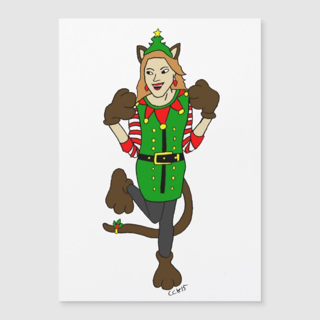 ein Weihnachtslieder Magnetkarte (Vorderseite)