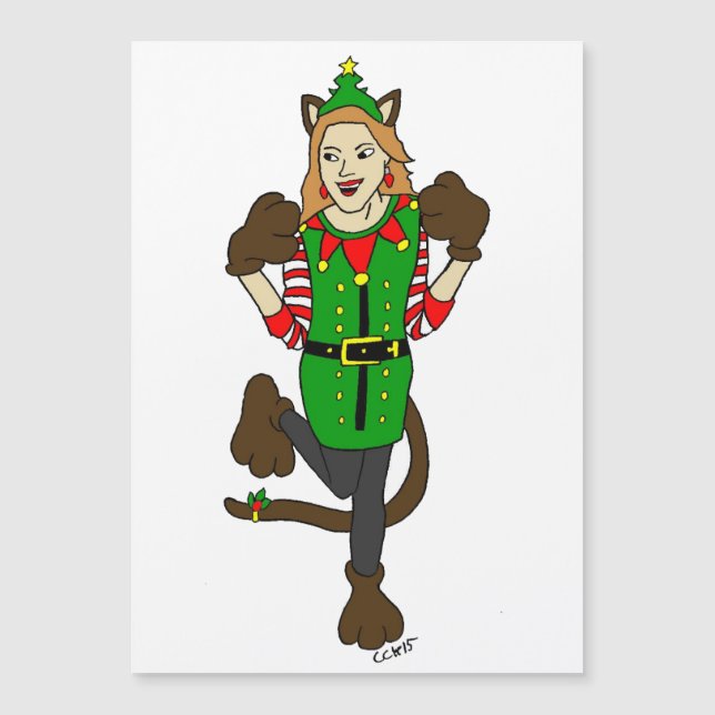 ein Weihnachtslieder Magnetkarte (Vorderseite)