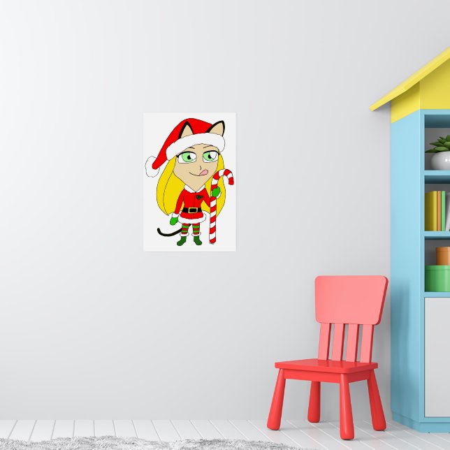 ein Weihnachtsmädchen Poster (Kinderzimmer 1)