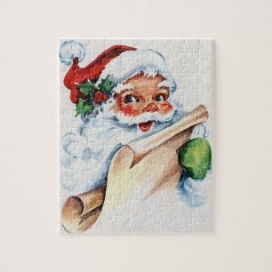 Ein Weihnachtsmann-Puzzle-Set für Weihnachten