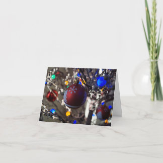 Ein Weihnachtsschmuck. Eine Weihnachtsgrußkarte Karte