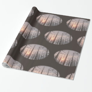 Ein Weihnachtswappenpapier für die Winternacht Geschenkpapier