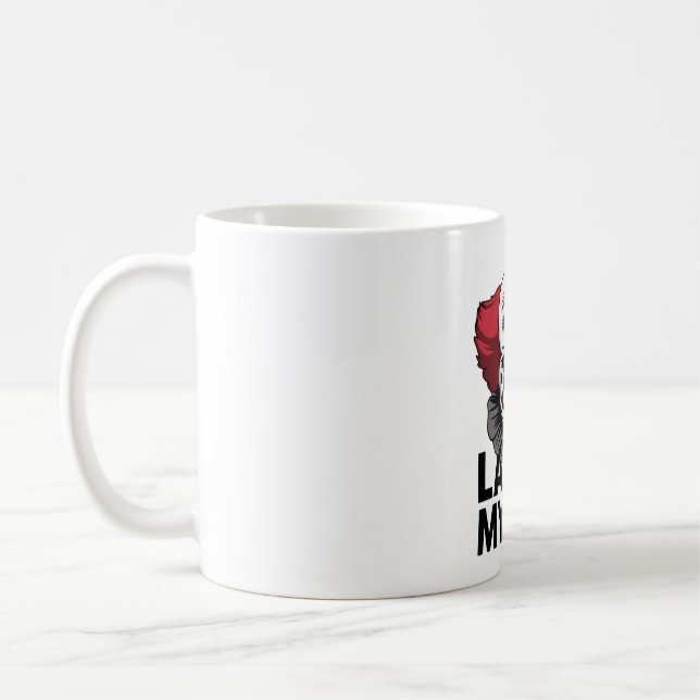 Ein weinendes Clowngesicht Kaffeetasse (Links)