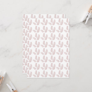 ein weißer Hintergrund mit rosa Blättern darauf Einladung