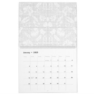 Ein weißer Hintergrund mit spielerischer Darstellu Kalender