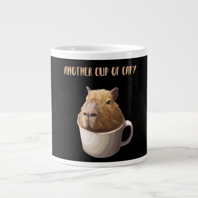 Ein weiterer Cup in Capybara mit Niedlicher Capyba Jumbo-Tasse (Vorderseite)