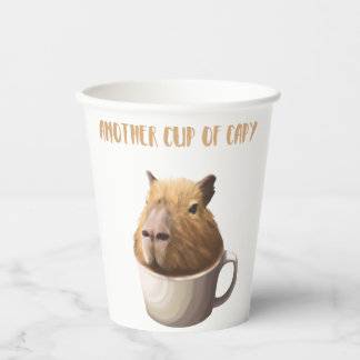 Ein weiterer Cup in Capybara mit Niedlicher Capyba Pappbecher