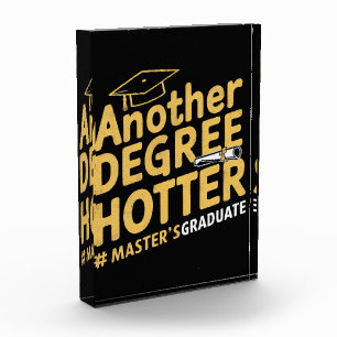 Ein weiterer Grad heißer Master-Abschluss Fotoblock
