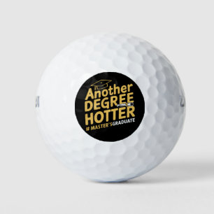 Ein weiterer Grad heißer Master-Abschluss Golfball