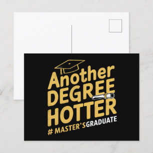 Ein weiterer Grad heißere Master-Abschlussfeier Postkarte