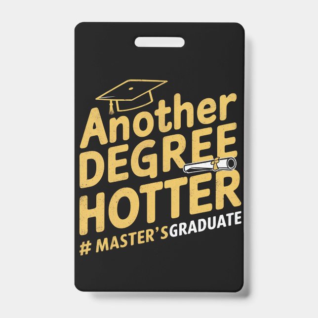 Ein weiterer Grad Hotter Master's Degree Abschluss Ausweis (Front)
