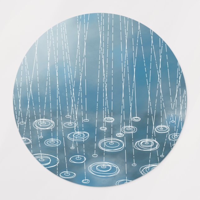 Ein weiterer Regentag Etiketten (Design 1)