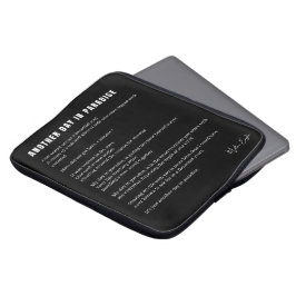 Ein weiterer Tag im Paradies Liebe Gedicht an der  Laptopschutzhülle