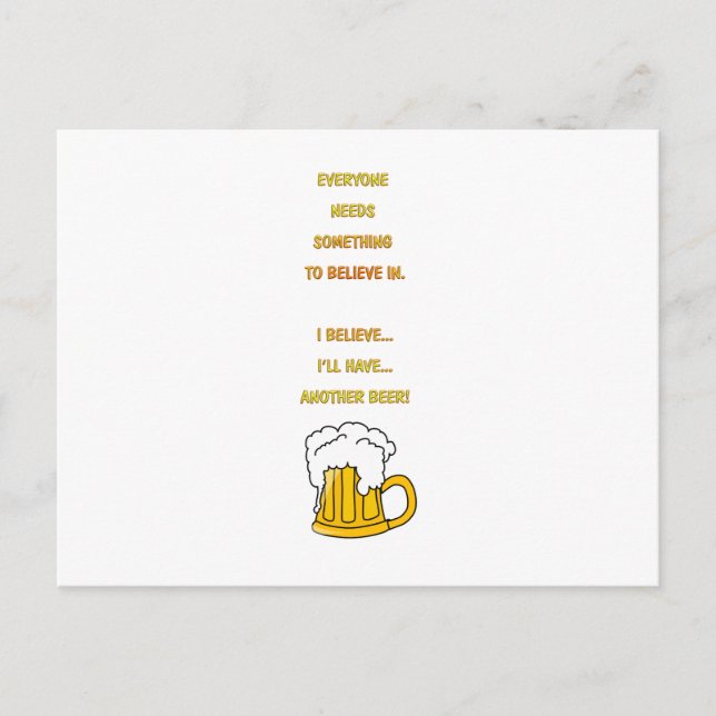 Ein weiteres Bier Postkarte (Vorderseite)