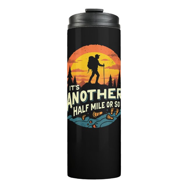 Ein weiteres halbes Kilometer Wandergeschenk Thermosbecher (Vorderseite)