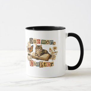 Ein weiteres Kapitel - gemütliche Lesekatze Tasse