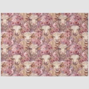 Ein weiteres Modell der Floral Highland Cow Serie  Seidenpapier