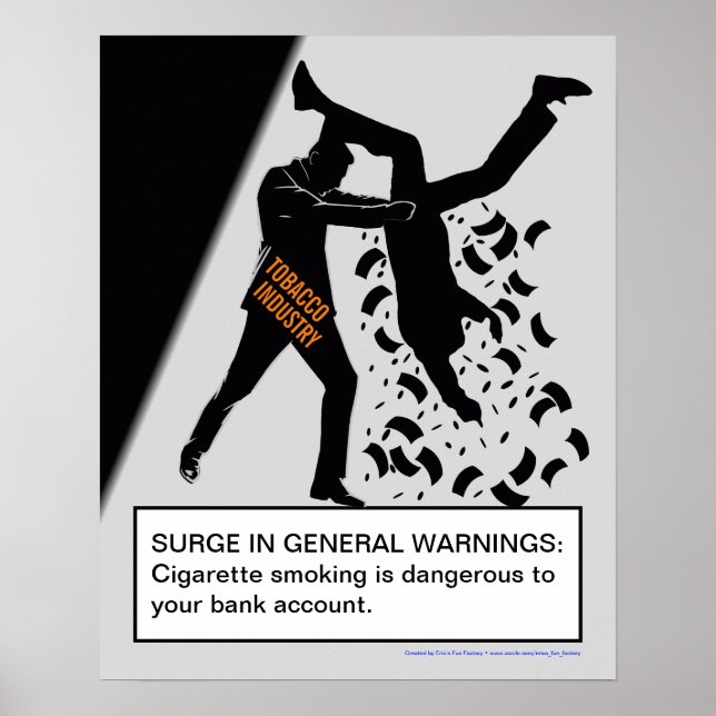 Ein weiteres Poster gegen das Rauchen (Vorne)