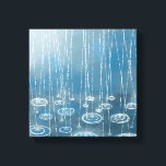 Ein weiteres Regentag Leinwanddruck<br><div class="desc">Malerei des Regens fällt in Pfützen. Ideal für Wetterbeobachter,  Sturmjäger und alle,  die es erfrischend brauchen.</div>