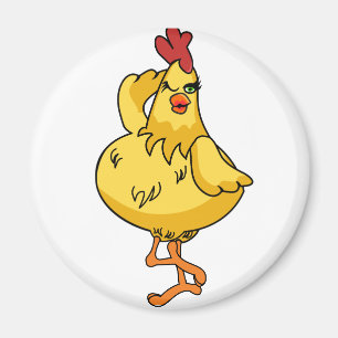Ein weiteres sehr albernes Huhn Magnet