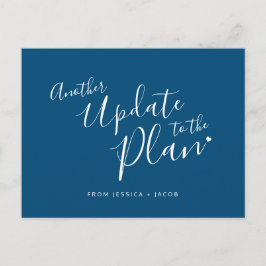 Ein weiteres Update für die Planung der Hochzeit d Ankündigungspostkarte