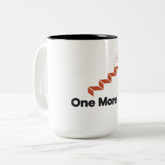 Ein weiteres Versuch-Shirt | Niemals aufgeben Moti Zweifarbige Tasse