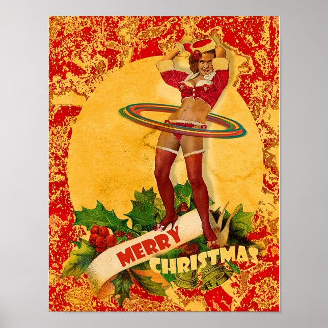Ein weiteres Weihnachtsfest-Button Poster (Vorne)