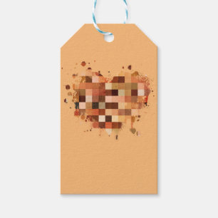 Ein-Welt-Herz-Geschenk-Tags Geschenkanhänger