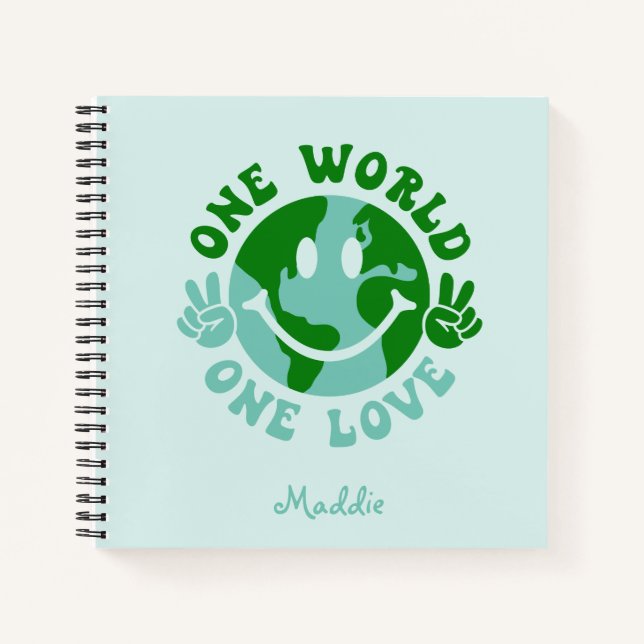 Ein Weltfrieden der ersten Liebe Notizbuch (Vorderseite)