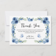 Ein wenig Butterfly Blue Floral Rustikal Vielen Da