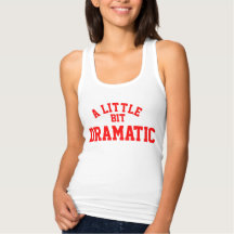 Ein wenig dramatisch schlanker Racerback Tank oben