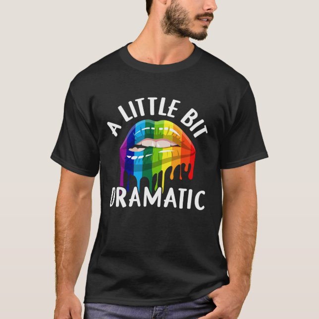 Ein wenig dramatische Königin Mädchen Frauen Ehefr T-Shirt (Vorderseite)