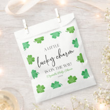Ein wenig Glück, eine grüne Clover Baby-Dusche
