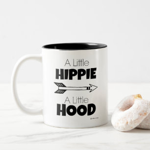 EIN WENIG HIPPIE EIN KLEINES HOTEL ZWEIFARBIGE TASSE
