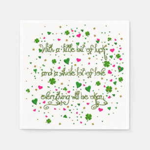 Ein wenig irisches Glück Napkins Serviette