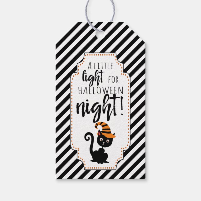 ein wenig Licht für halben Nachtglühstock Geschenkanhänger (Vorderseite)