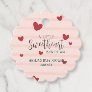 Ein wenig Liebeswissen, Valentinherzen, Baby Dusch Geschenkanhänger