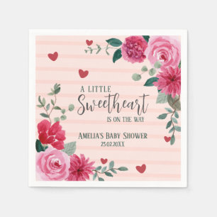 Ein wenig Liebeswissen, Valentinherzen, Baby Dusch Serviette