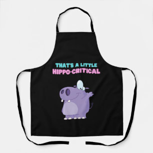 Ein wenig Lila Hippo-Kritiker Hippopotamus Schürze