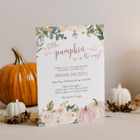 Ein wenig Pumpkin Herbst Floral Baby Dusche