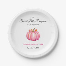 Ein wenig Pumpkin Herbst Pink Girl Babydusche