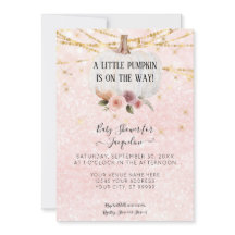 Ein wenig Pumpkin Wasserfarbe Blumenstränge Lichte