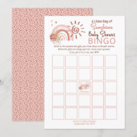 Ein wenig Ray Sunshine Baby Shower Bingo Spiel