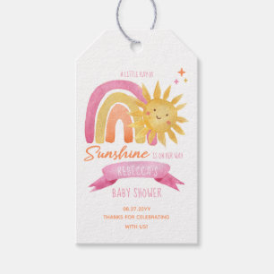 Ein wenig Ray Sunshine Girl Shower Gefallen B Geschenkanhänger