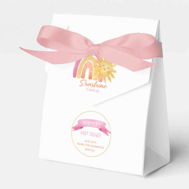 Ein wenig Ray Sunshine Girl Shower Gefallen B Geschenkschachtel (Vorderseite)