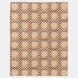 Ein wenig Schach aus braunem, unregelmäßigem Schac Fleecedecke