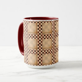 Ein wenig Schach aus braunem, unregelmäßigem Schac Tasse