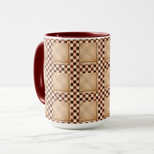 Ein wenig Schach aus braunem, unregelmäßigem Schac Tasse (Vorderseite Links)