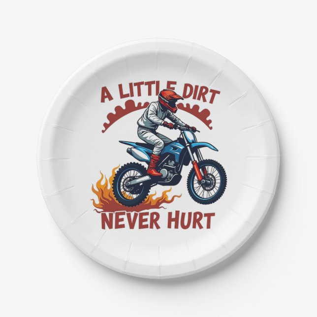 Ein wenig schmutzig nie verletzt pappteller (Vorderseite)