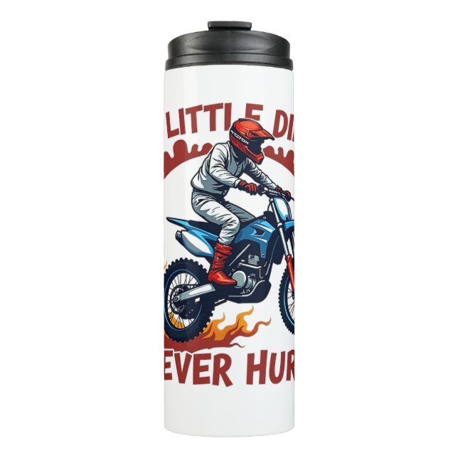 Ein wenig schmutzig nie verletzt thermosbecher (Vorderseite)